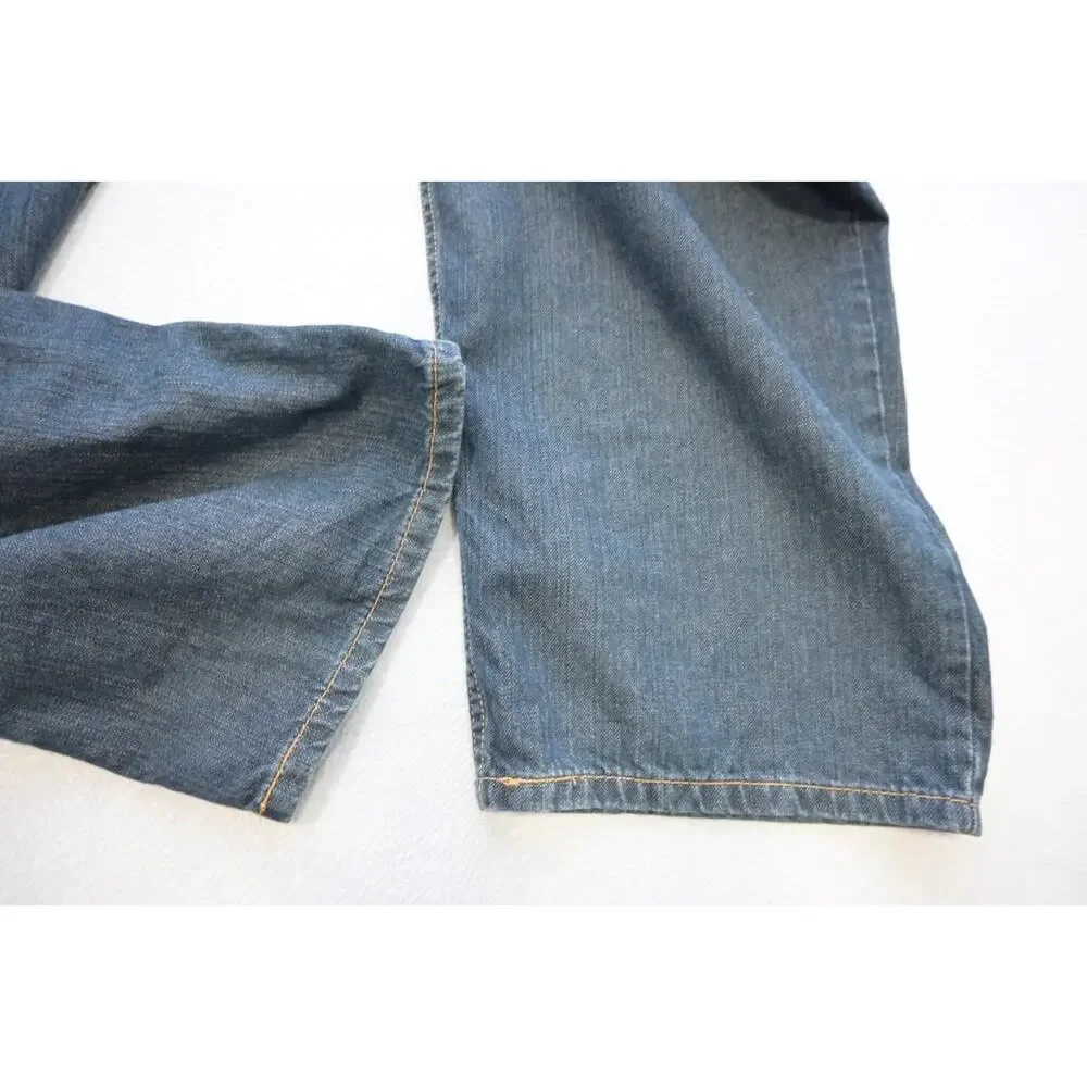 Levi's 550 Relaxed Fit Straight Blue Denim Jeans Rugged Mens Sz 50‎ x 32